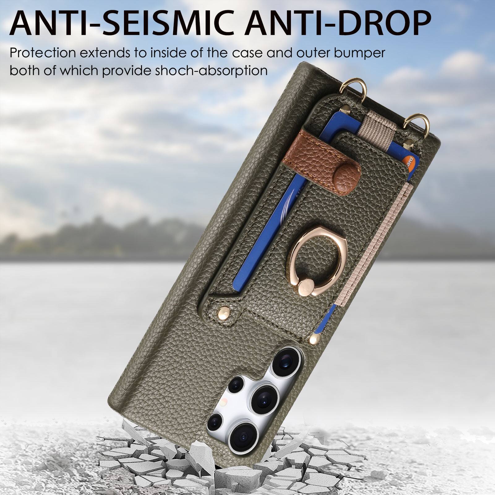 ANTI-SEISMIC ANTI-DROP  
Protection extends to inside of the case and outer bumper both of which provide shock-absorption