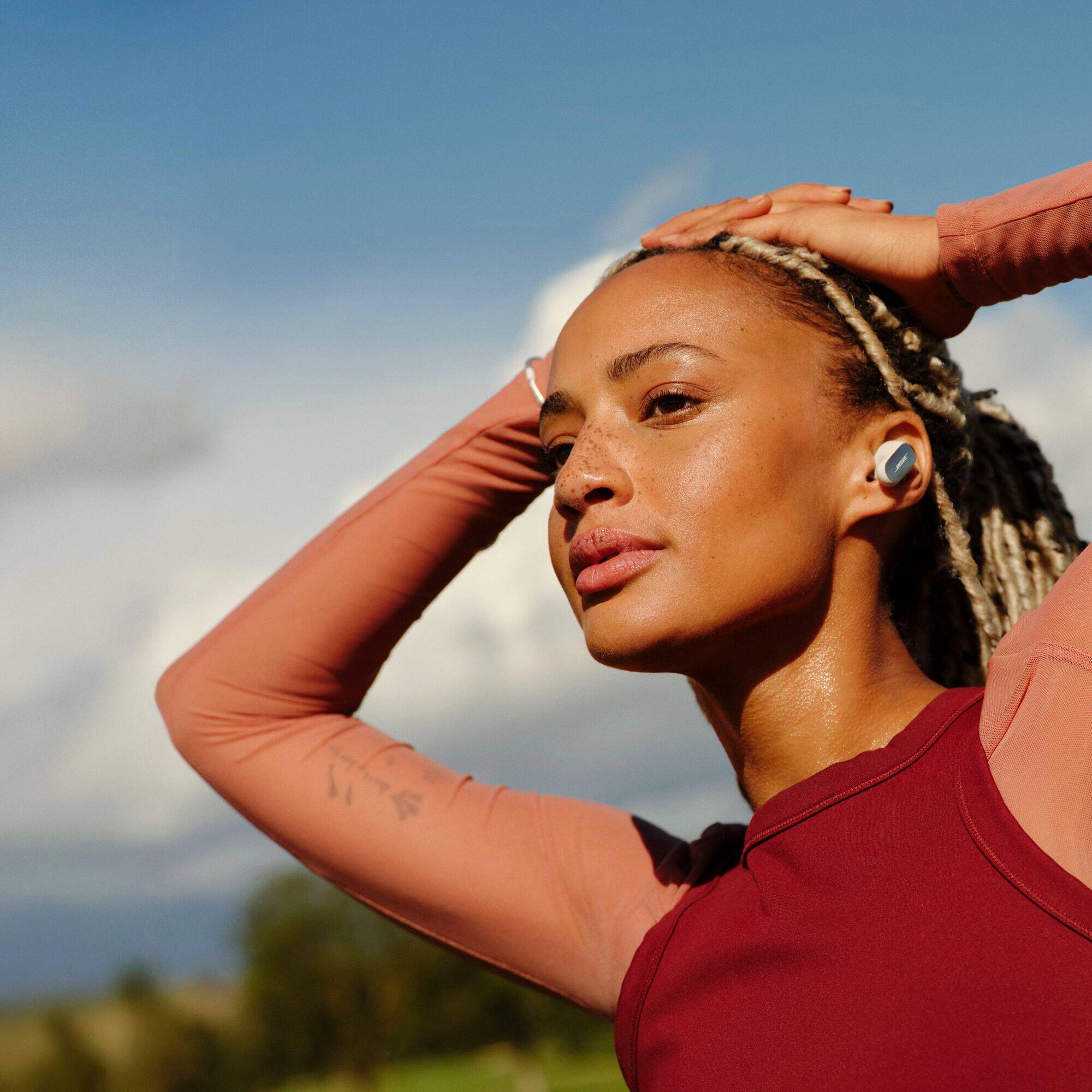 Alt View 3. Bose - QuietComfort Ultra (2nd Gen) True Wireless Noise Cancelling In-Ear Earbuds - White Smoke.