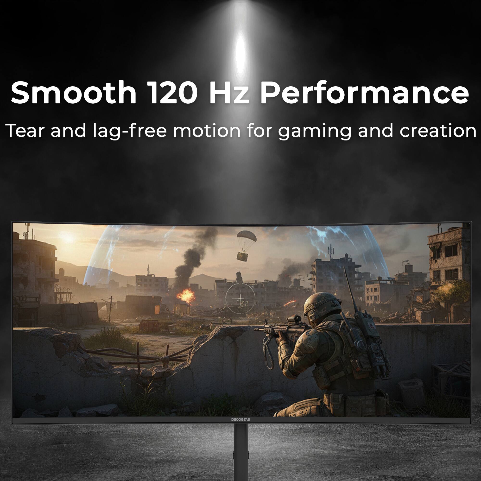 Smooth 120 Hz Performance  
Tear and lag-free motion for gaming and creation