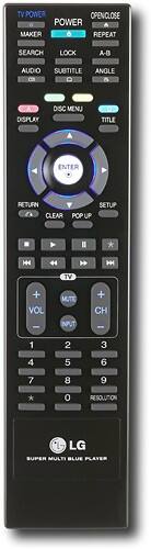 Remote Standard. LG - Super Blu™ High-Definition Multiplayer.