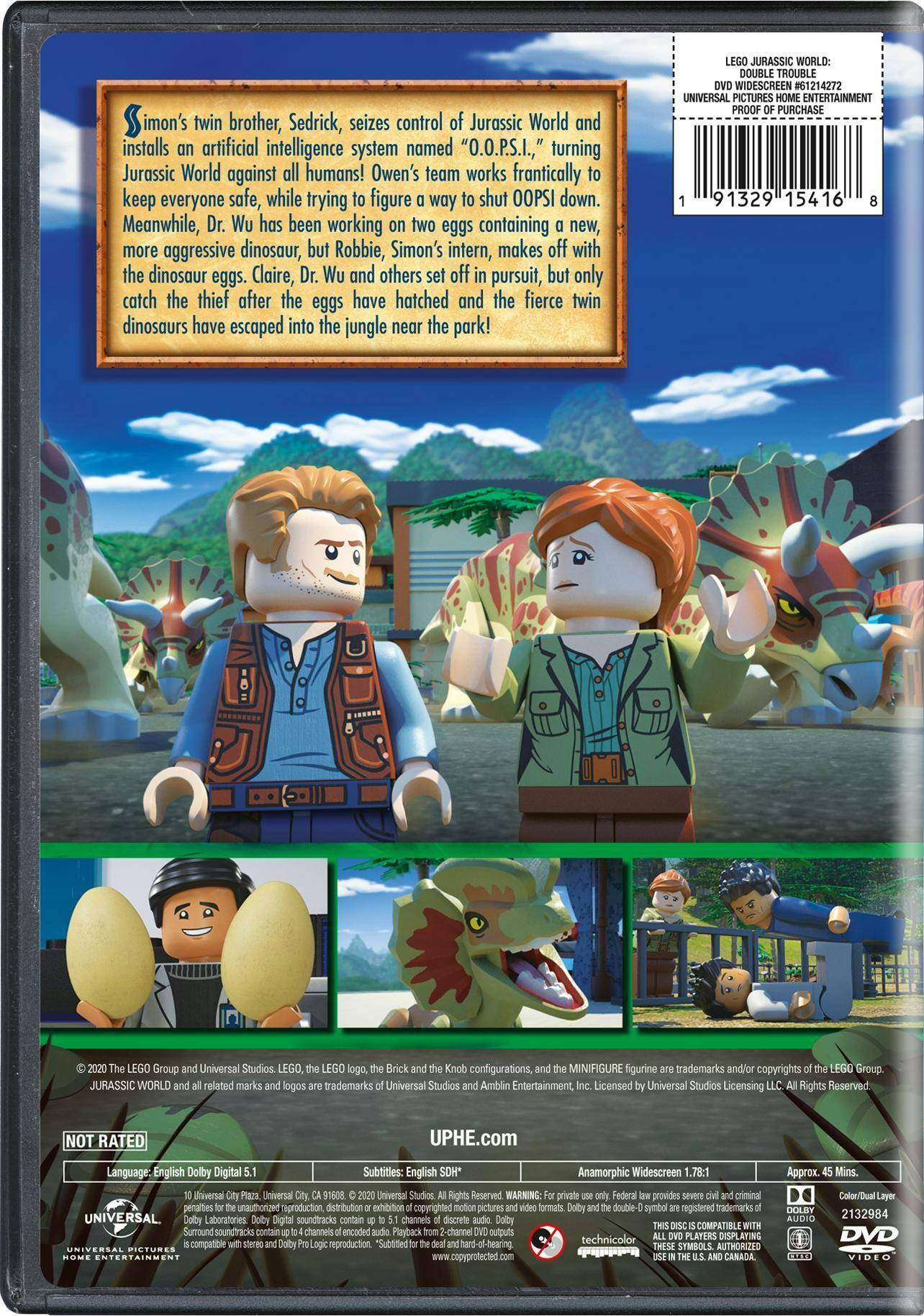 Angle. LEGO Jurassic World: Double Trouble [DVD].
