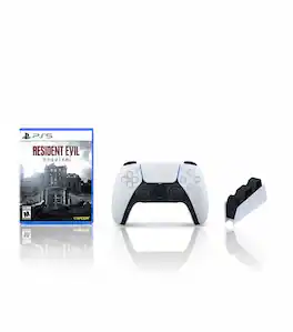 Sony - PlayStation 5 DualSense Wireless Controller + PlayStation 5 DualSense Charging Station + Resident Evil Requiem