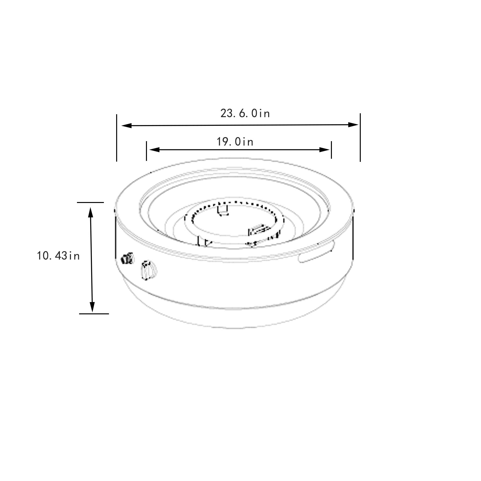23.6 in  
19.0 in  
10.43 in