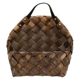 BreeBe - Oval Wall Mail Basket - Brown