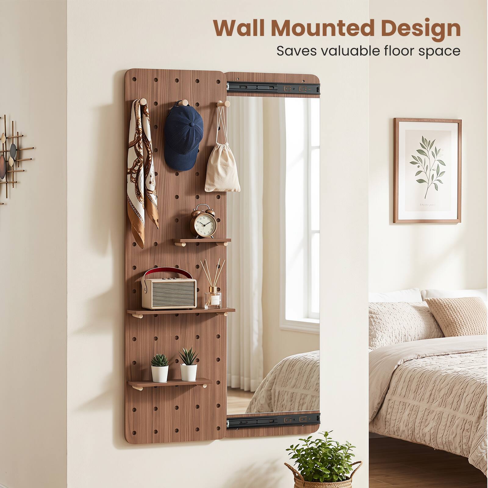 Wall Mounted Design  
Saves valuable floor space