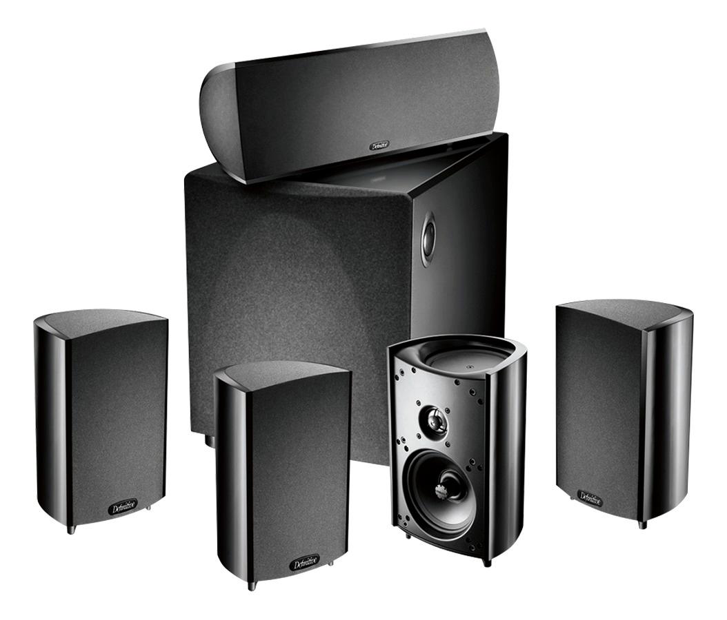 Black, 6 Pieces Definitive Technology ProCinema 400BK 5.1 Speaker System 