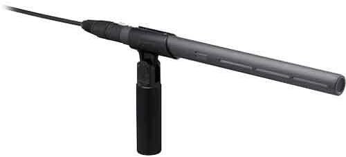 Back. Sony - Sony ECM678/9X Shotgun Microphone, Black - Black.
