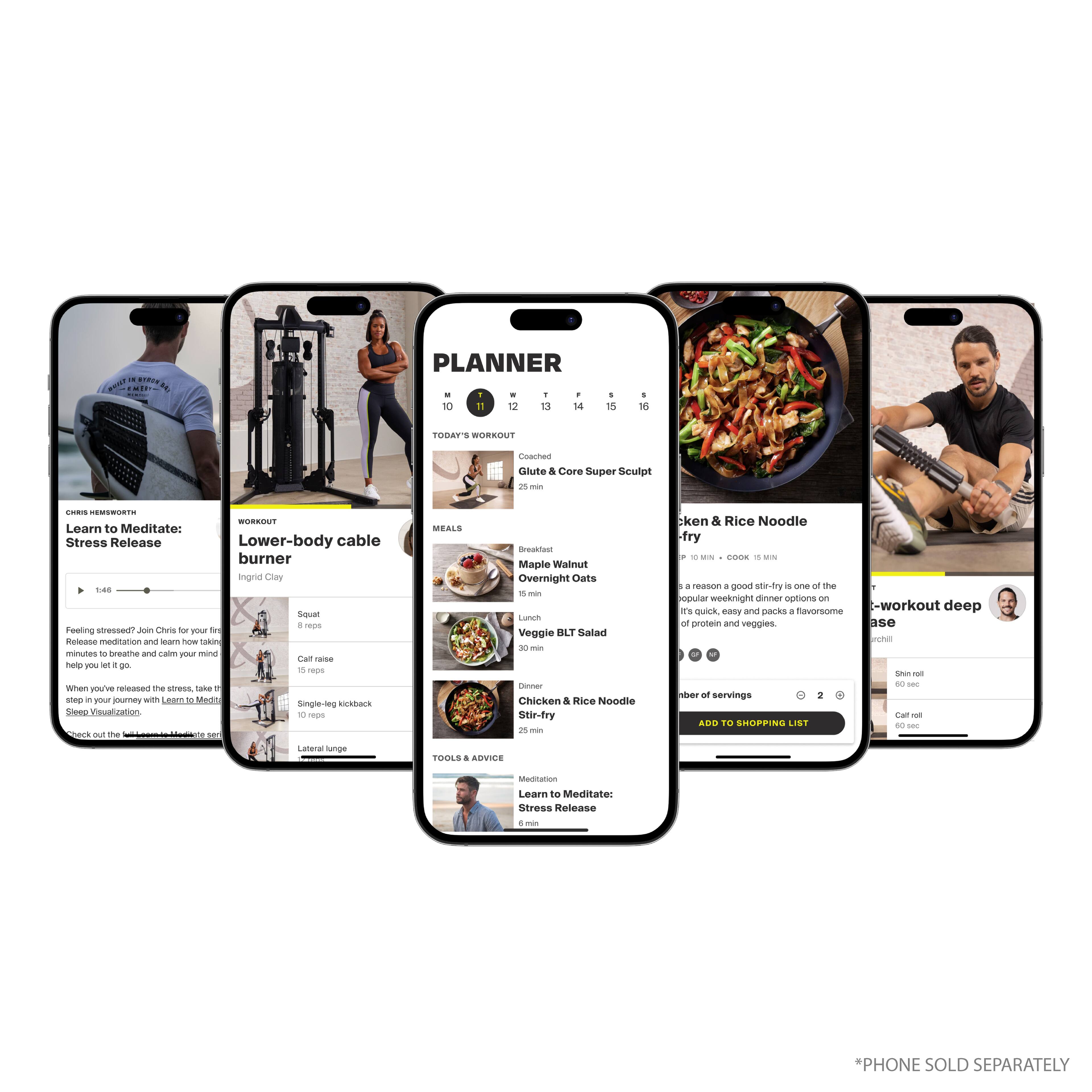 Alt View 17. Centr - Smart Stack 50 Adjustable Dumbbell with 3-Month Centr Membership - Beige.