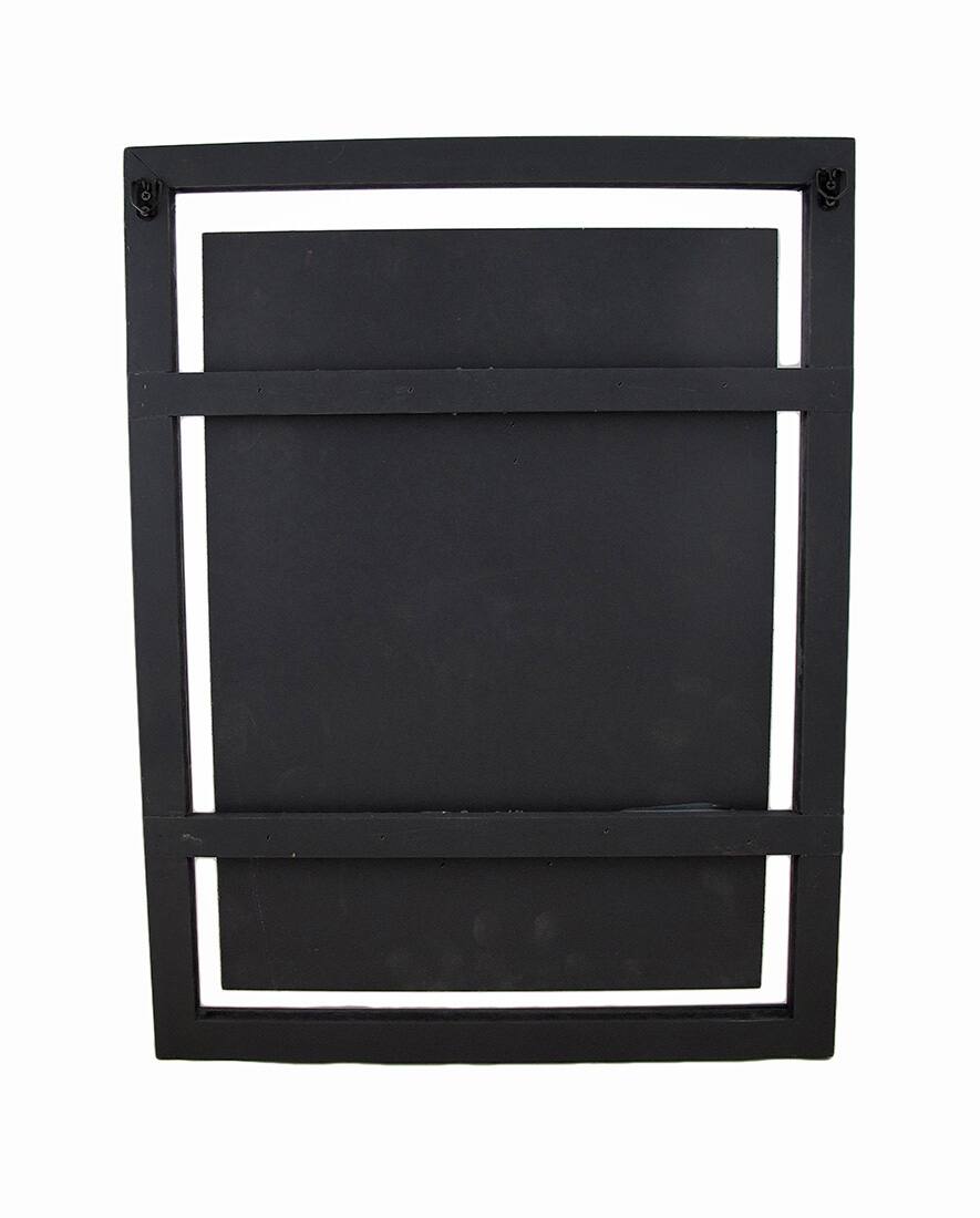 Alt View 2. Zeckos - Distressed Finish Blue Nautical Anchor on Panel Wall Hanging - Blue.