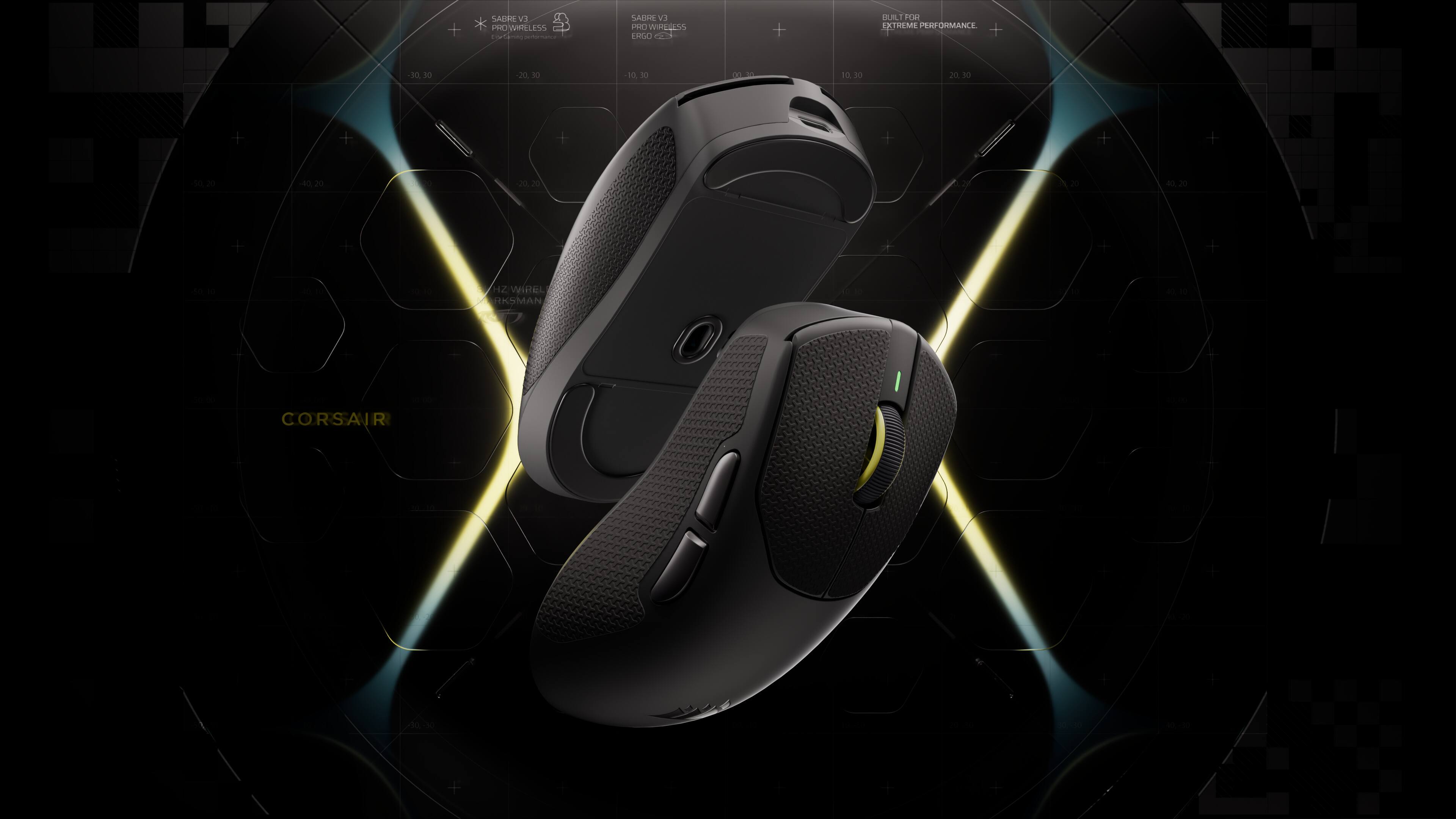 SABRE 86 PRO WIRELESS  
SABRE CA PRO WIRELESS ERGO  

10,00 FLOY EXTREME PERFORMANCE  
90  
20.50 50  
10.00:30  
0.00  
20.30  

-50.20  
-60.20  
20.20  
0.2g  
40.20  

50/10  
40.10  
-50.10  
HZ WIRELESS  
40.10  
CORSAIR  
00.00  
10,030