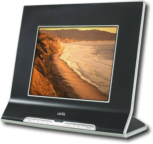 Angle Standard. CEIVA - 8" LCD Digital Photo Frame with 1-Year PicturePlan Service.