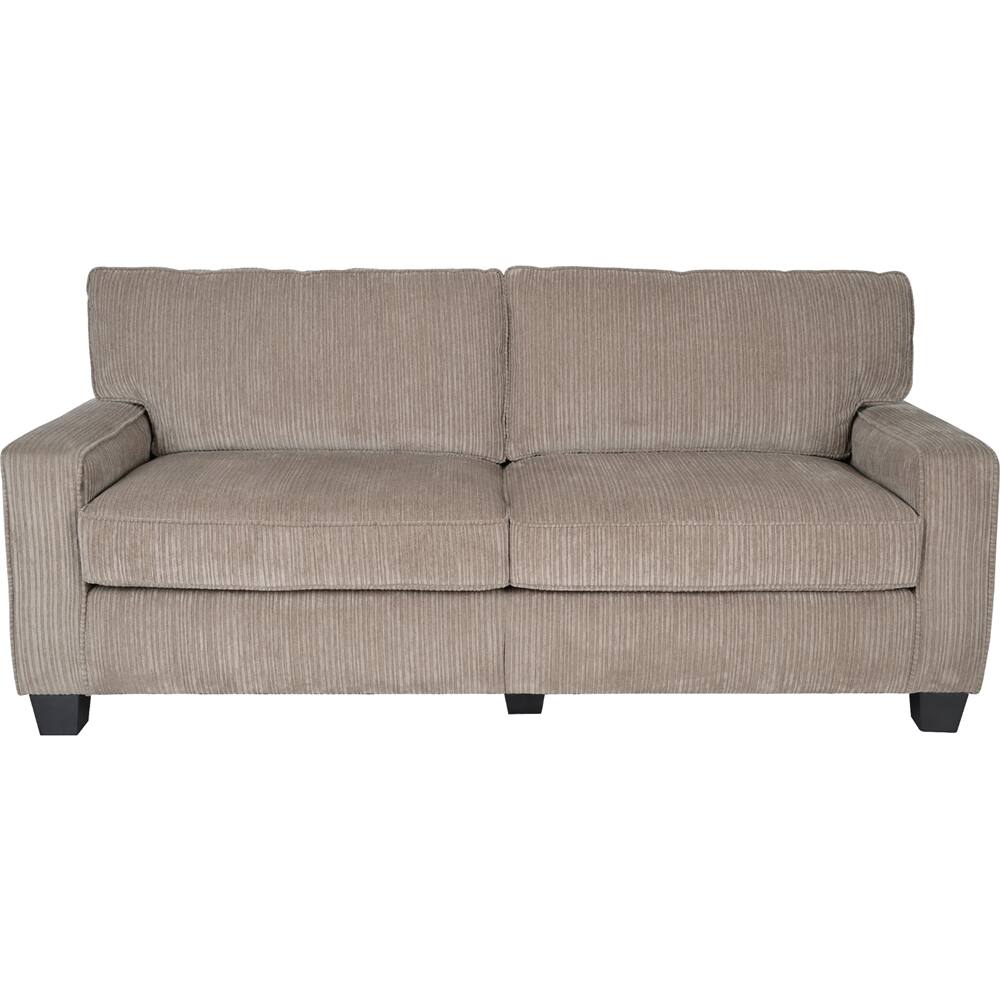 Front. Serta - RTA Santa Cruz Collection 73- inch Loveseat - Beige.