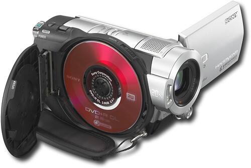 Best Buy: Sony 3.2MP Handycam DVD Camcorder Silver HDR-UX7