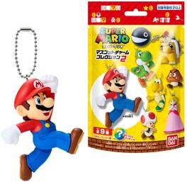 Bandai - Shokugan - Super Mario Bros.- Mascot Charm Collection Vol. 2 10ct Blind Box Display - COLLECTIBLES - Multicolor