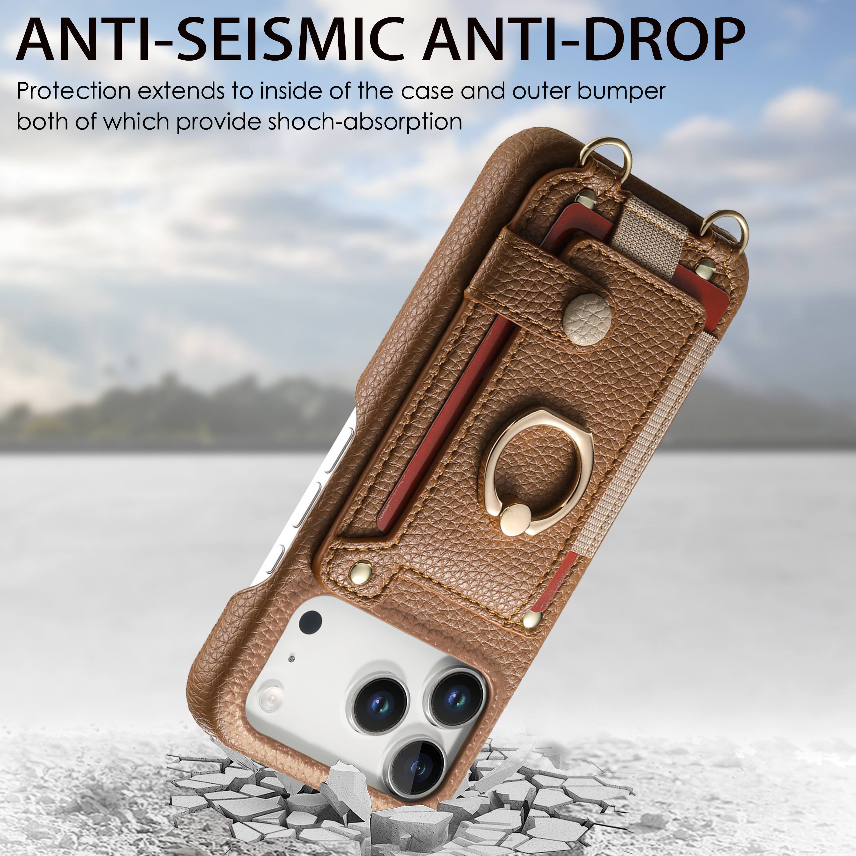 ANTI-SEISMIC ANTI-DROP  
Protection extends to inside of the case and outer bumper both of which provide shock-absorption