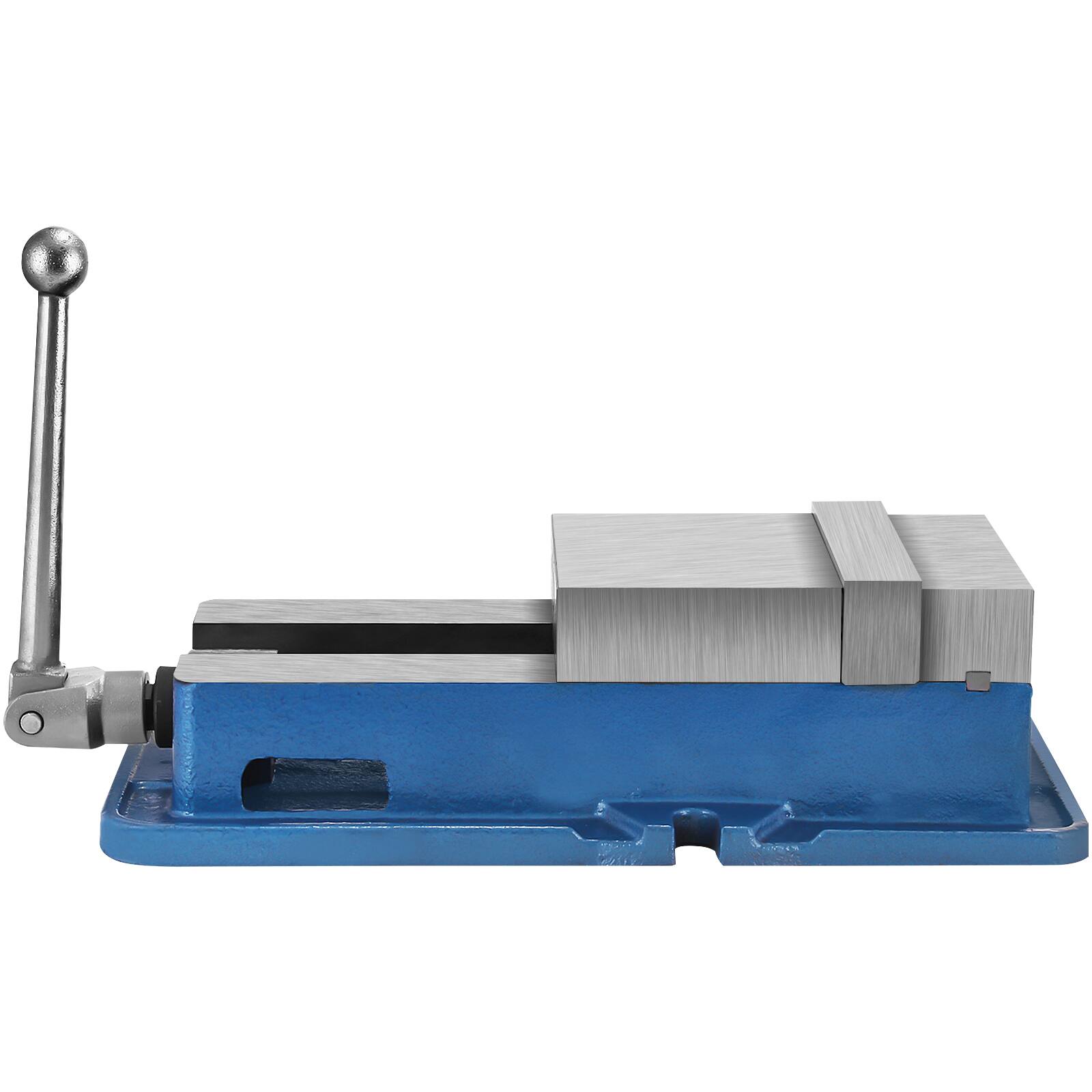 Alt View 5. VEVOR - 6'' ACCU Lock Vise for Precision, Milling Vice with 6 Inch Jaw for Drill Press, Milling & Drilling Bench Clamp Vice - Sliver.