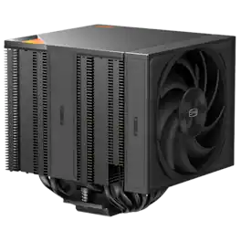 PCCOOLER - RZ820 Dual Tower CPU Air Cooler, 8 Heat Pipes, 290W TDP, Magnetic Aluminum ARGB Top Cover, 165mm Tall, 120 & 140mm Fans - Black