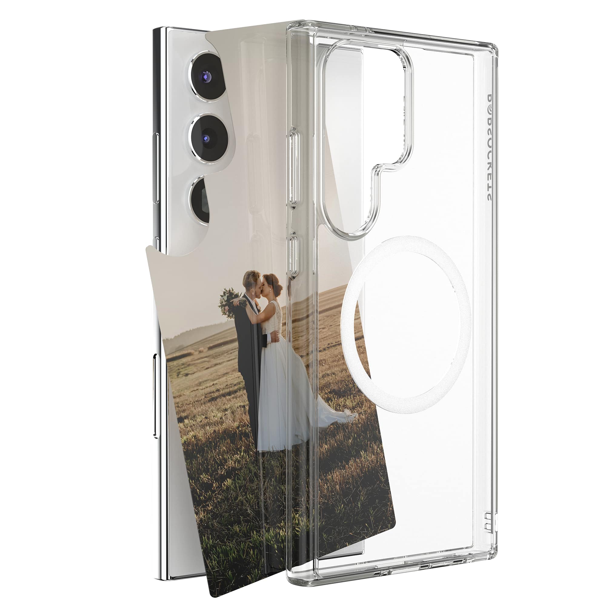 Front Zoom. PopSockets - MagSafe PopCase for Samsung Galaxy S Series, with Customizable Graphic Case Insert (digital code) - Clear.