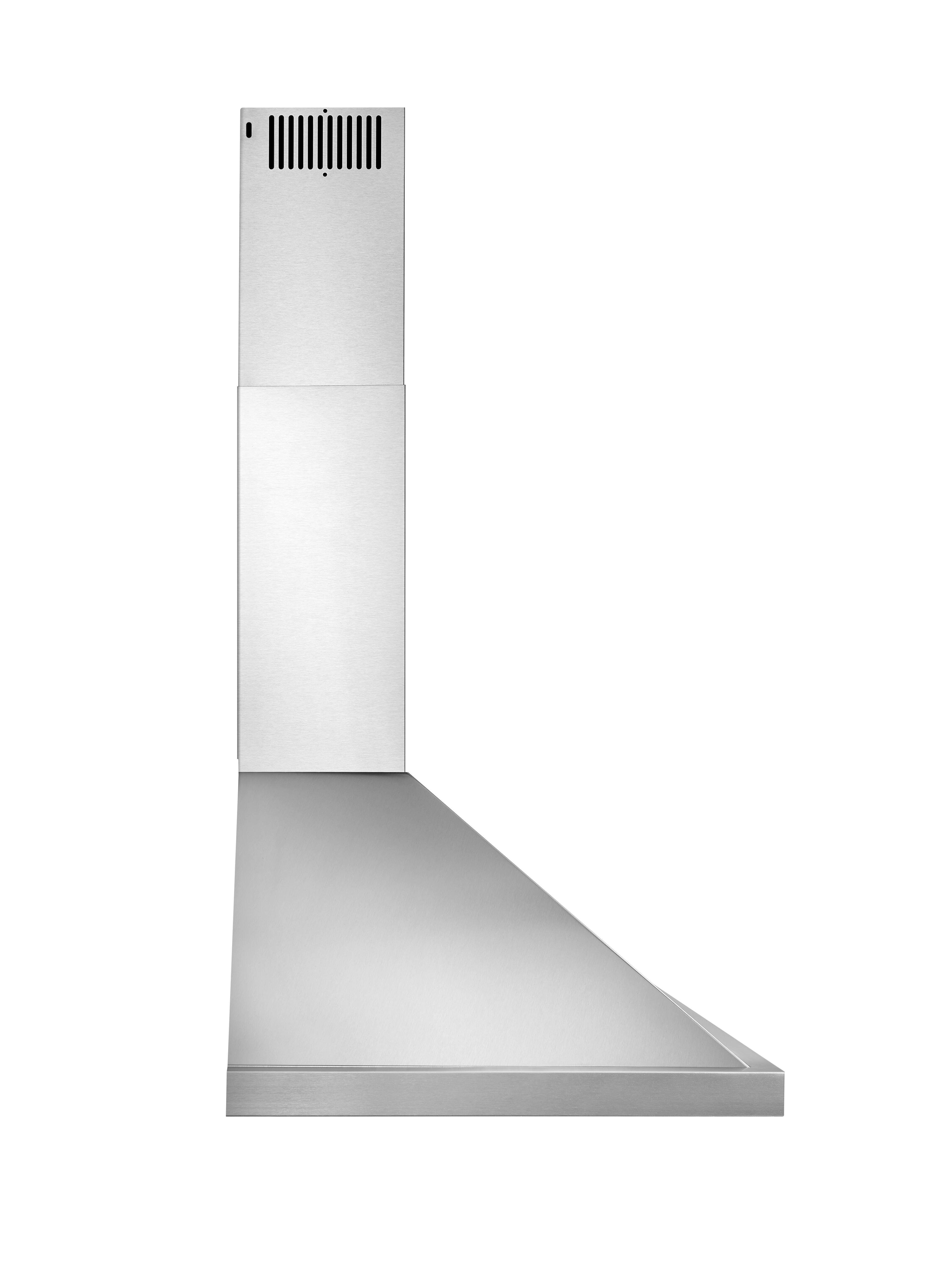 Alt View 1. Broan - Broan Elite 36-Inch Pyramidal Chimney Range Hood, 640 Max Blower CFM - Stainless Steel.