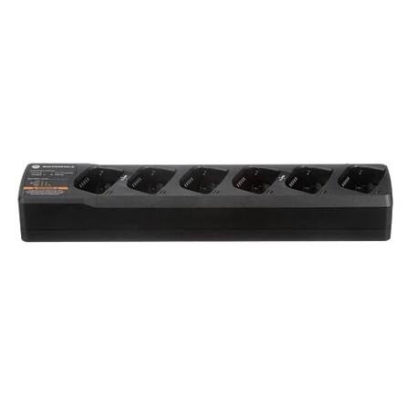 Alt View 2. Motorola - Motorola PMLN6384A RM Series Six-Unit Charging Station (Black) - Black.