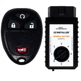 Car Keys Express - Replacement GM Remote - 4 Buttons (Lock, Unlock, Panic, and Remote Start) Includes programming device - Black