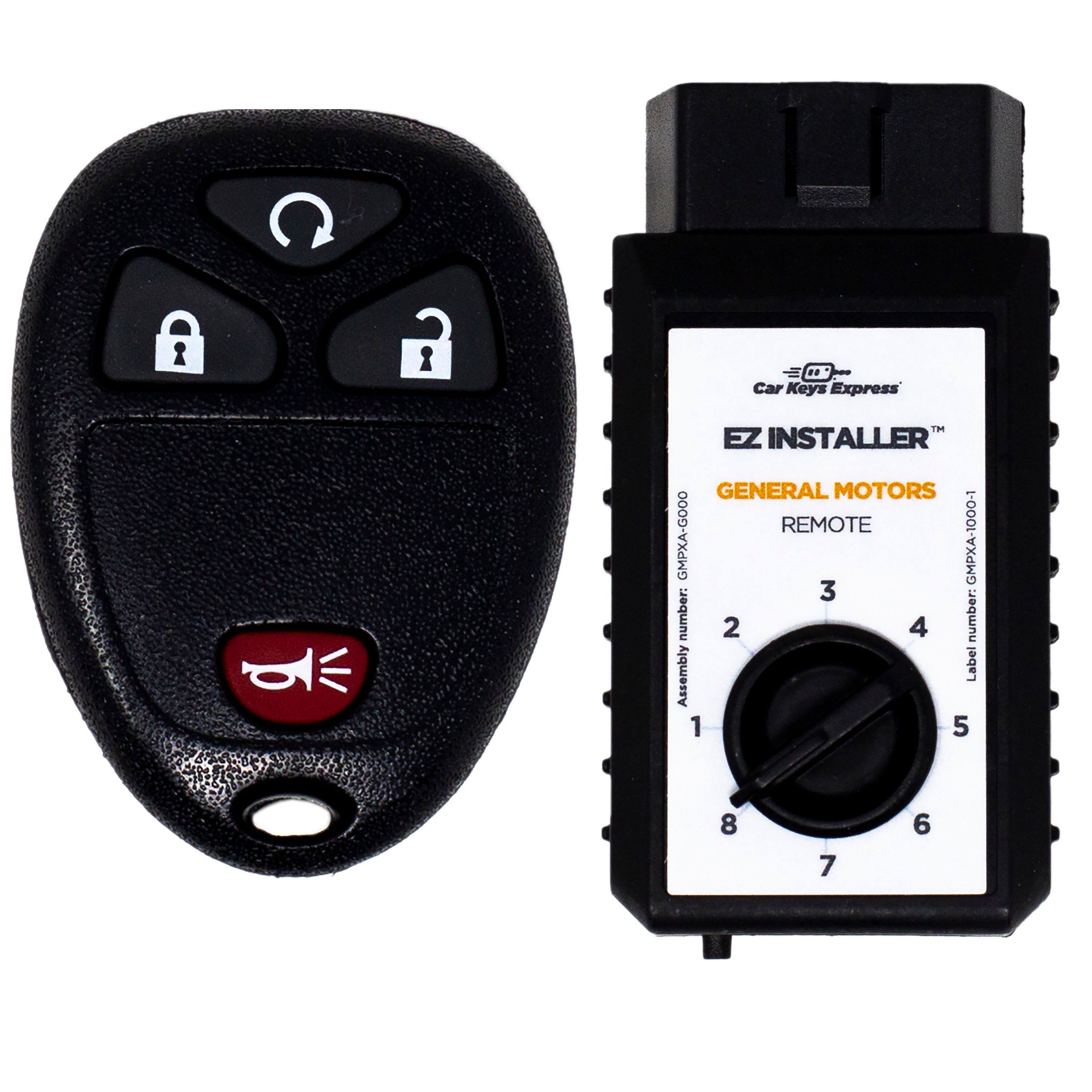 Car Keys Express  
EZ INSTALLER  
GENERAL MOTORS REMOTE  
GMPXA-G000  
GMPXA-1000-1  

Assembly Label  
1 2 3 4 5 6 7 8  

Assembly number: GMPXA-G000  
Label number: GMPXA-1000-1