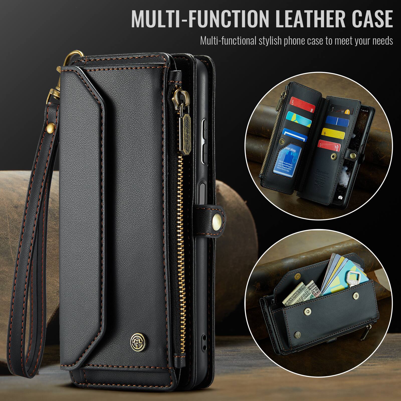 MULTI-FUNCTION LEATHER CASE  
Multi-functional stylish phone case to meet your needs