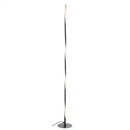 Jonathan Y - Pilar 63.75" LED Integrated Floor Lamp - Black