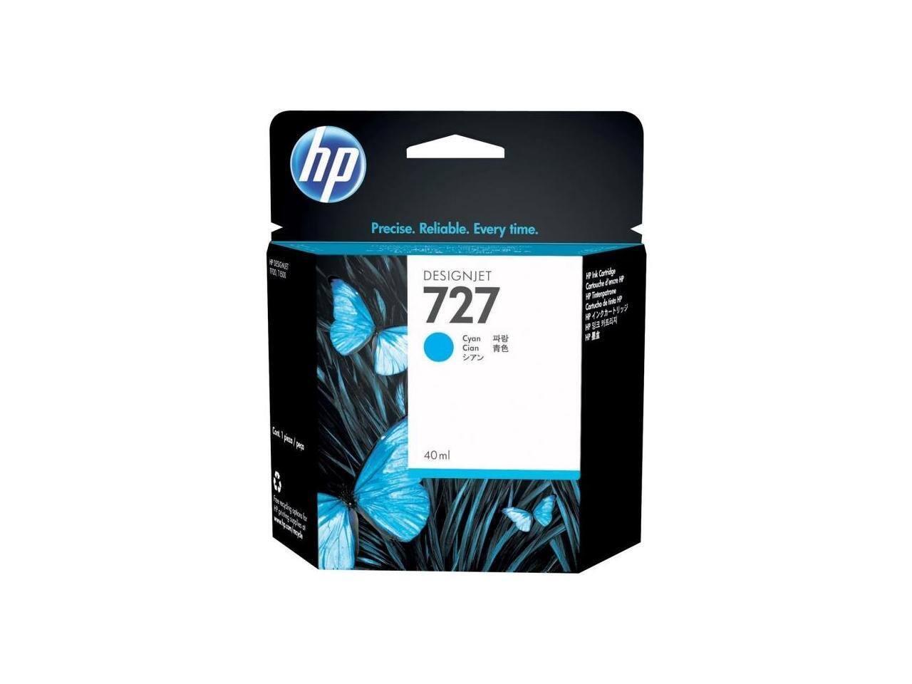 hp Precise. Reliable. Every time.  
DESIGNJET 727 Cyan  
Cian  
40 ml