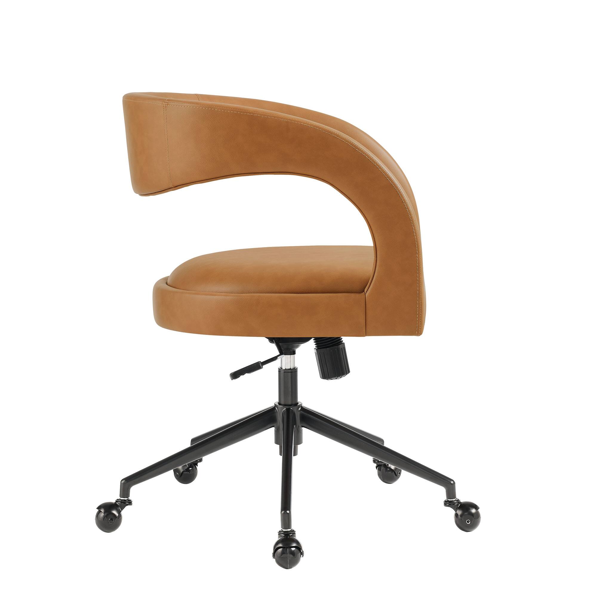 Back. Modway - Pinnacle Vegan Leather Office Chair by Modway - Tan.