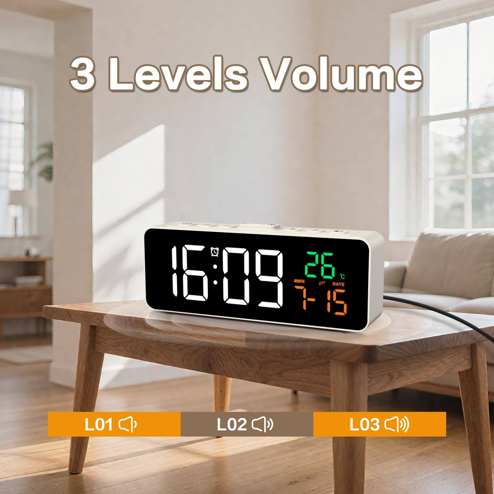 3 Levels Volume  
16:09  
26°C  
7-15  
L01 L02 L03