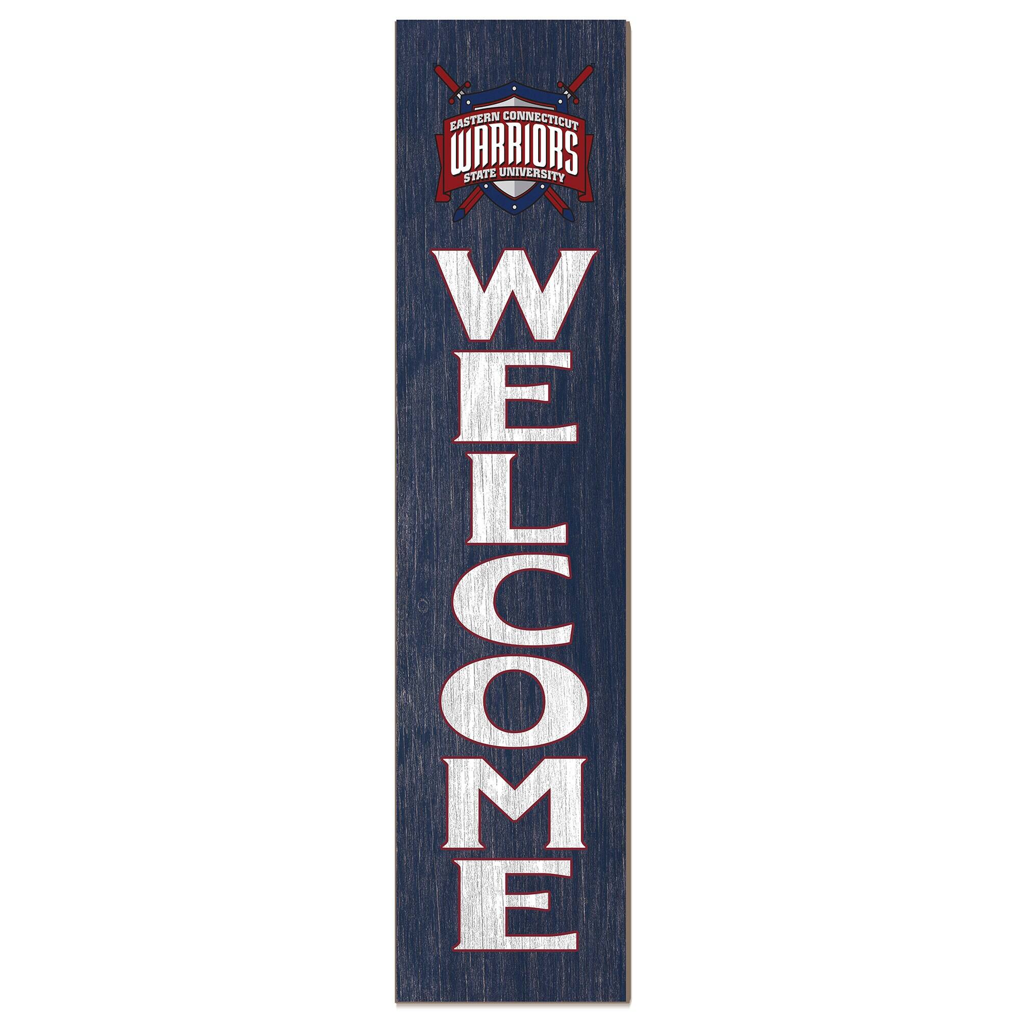 Eastern Connecticut State Warriors 12" x 48" Welcome Outdoor Leaner