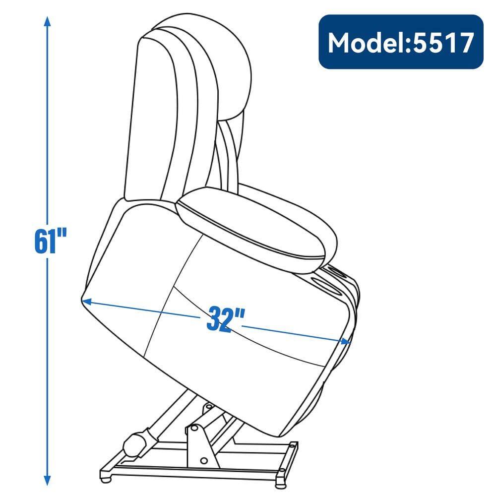 Model: 5517  
61"  
32"