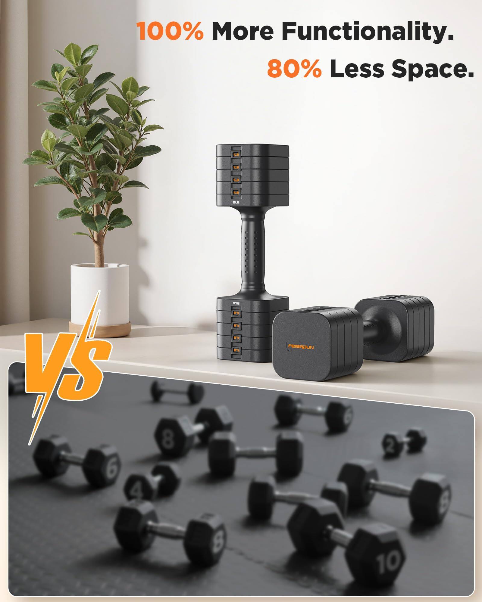 100% More Functionality.  
80% Less Space.  

VS  

6 4 8 -- PEIERDUN  
6 2 8 10