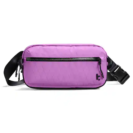 Front. tomtoc - Aviator-T35 3.5L X-Pac Sling Bag with RFID Blocking, Minimalist Crossbody Bag Chest Shoulder Pack for Travel, Everyday - Mulberry.