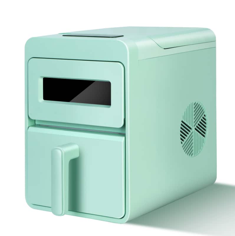 Forest'nSky - Automatic Ice Maker - 50 lb/day, 6-8 Min Ice, Self-Clean, BPA-Free PVC Tray & Coffee Cubes - Green