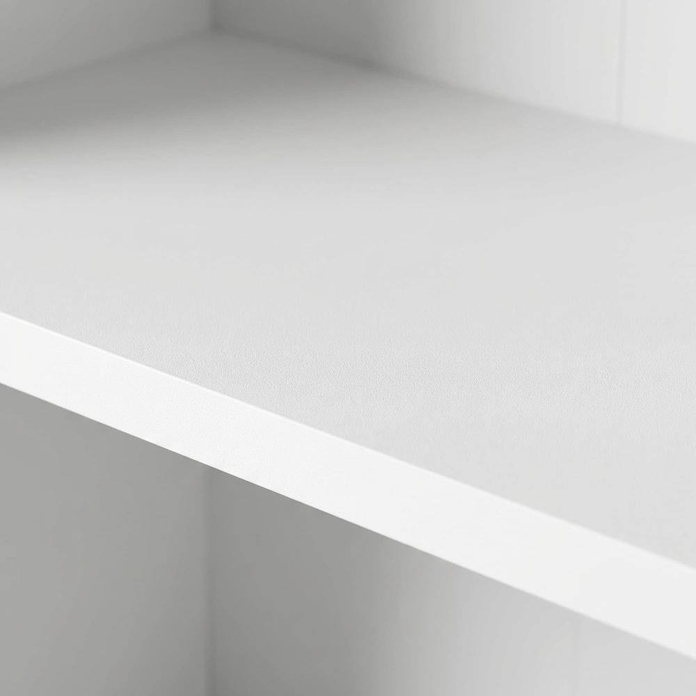 Alt View 1. FurniFact - Engineered Wood Bookcase with Open Shelving for Home Office and Living Room - White.