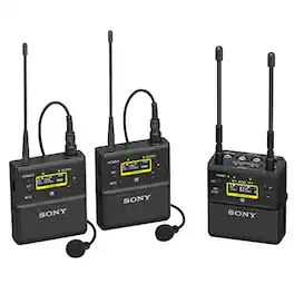 Sony - UWP-D, 2 Wireless Microphone System, Black (UWPD27/25) - Black
