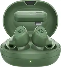 Front. SteelSeries - Arctis GameBuds True Wireless In-Ear Gaming Earbuds with 2.4GHz/Bluetooth for PS5/PS4, PC, Switch and Switch 2 - Matcha.