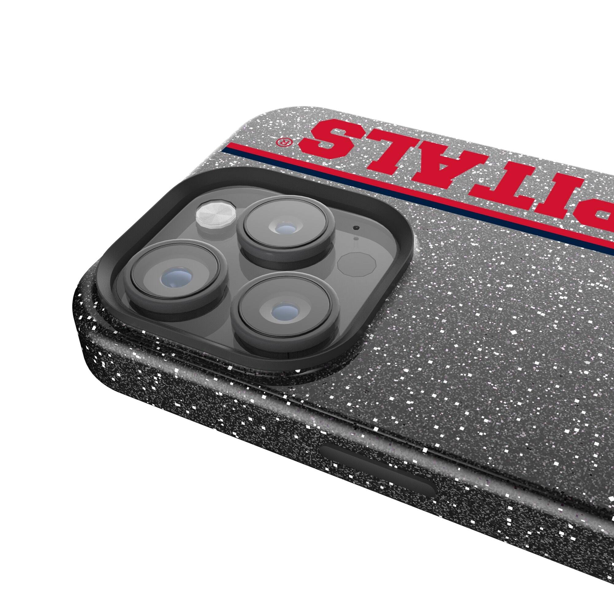 Alt View 2. Keyscaper - Black Washington Capitals Sidebar Bling iPhone Case - 14 Plus - Black.