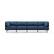 Front. Burrow - Contemporary Range 4-Seat Sofa - Navy Blue.