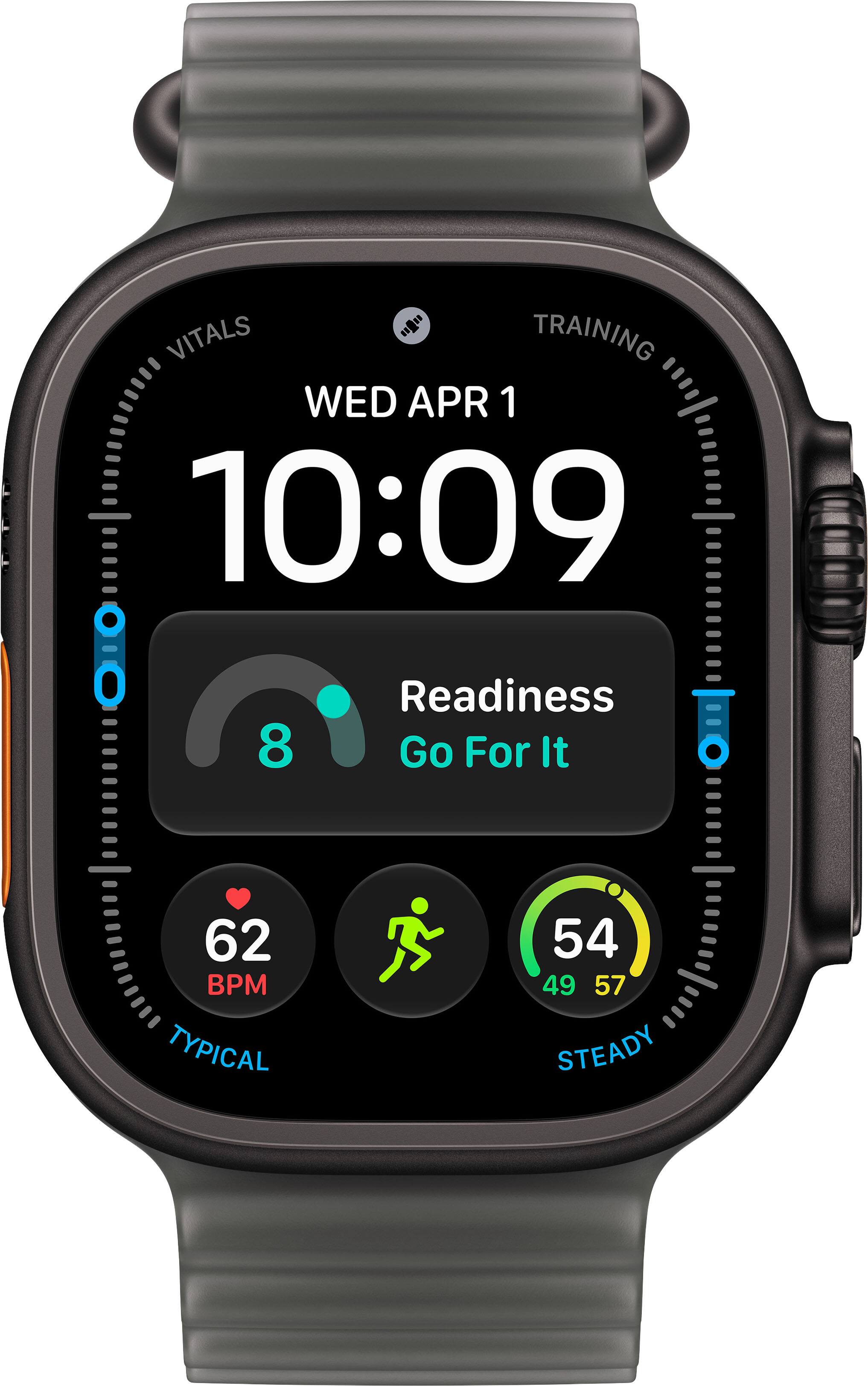 VITALS  
To TRAINING  
WED APR 1 10:09  
Readiness 8 Go For It  
62 BPM TYPICAL  
54 49 57 STEADY