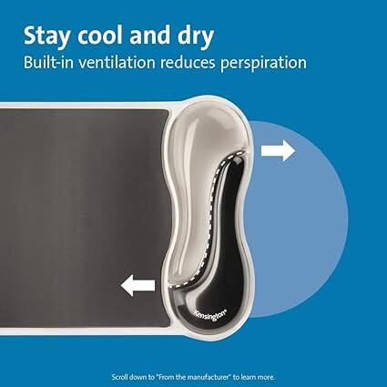 Stay cool and dry  
Built-in ventilation reduces perspiration  

Scroll down to "From the manufacturer" to learn more.