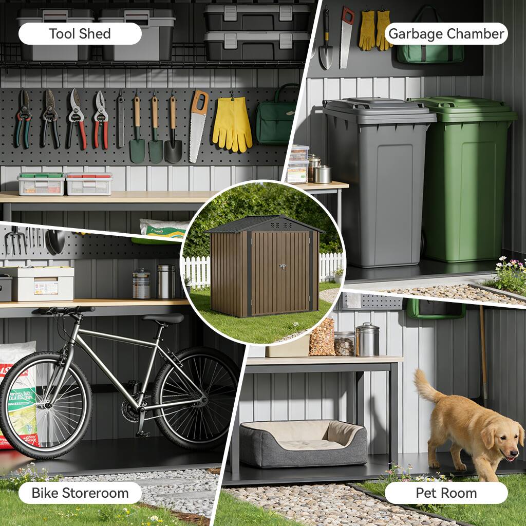 Tool Shed  
Garbage Chamber  
Bike Storeroom  
Pet Room