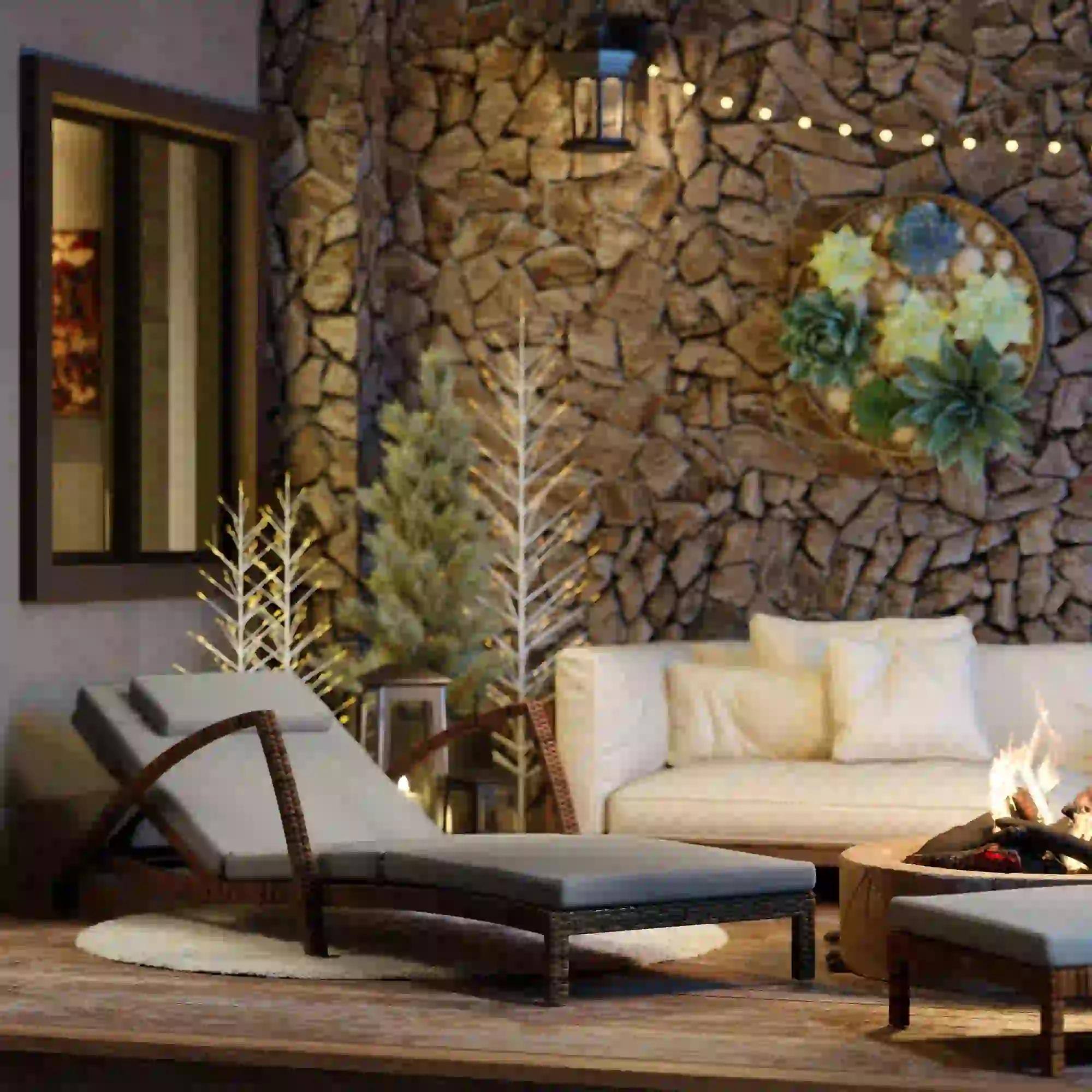 Alt View 1. Resenkos - Resenkos Set Of 2 Wicker Chaise Lounge Chairs With 5-Way Back Support， Adjustable Patio Loungers, Gray - Gray.