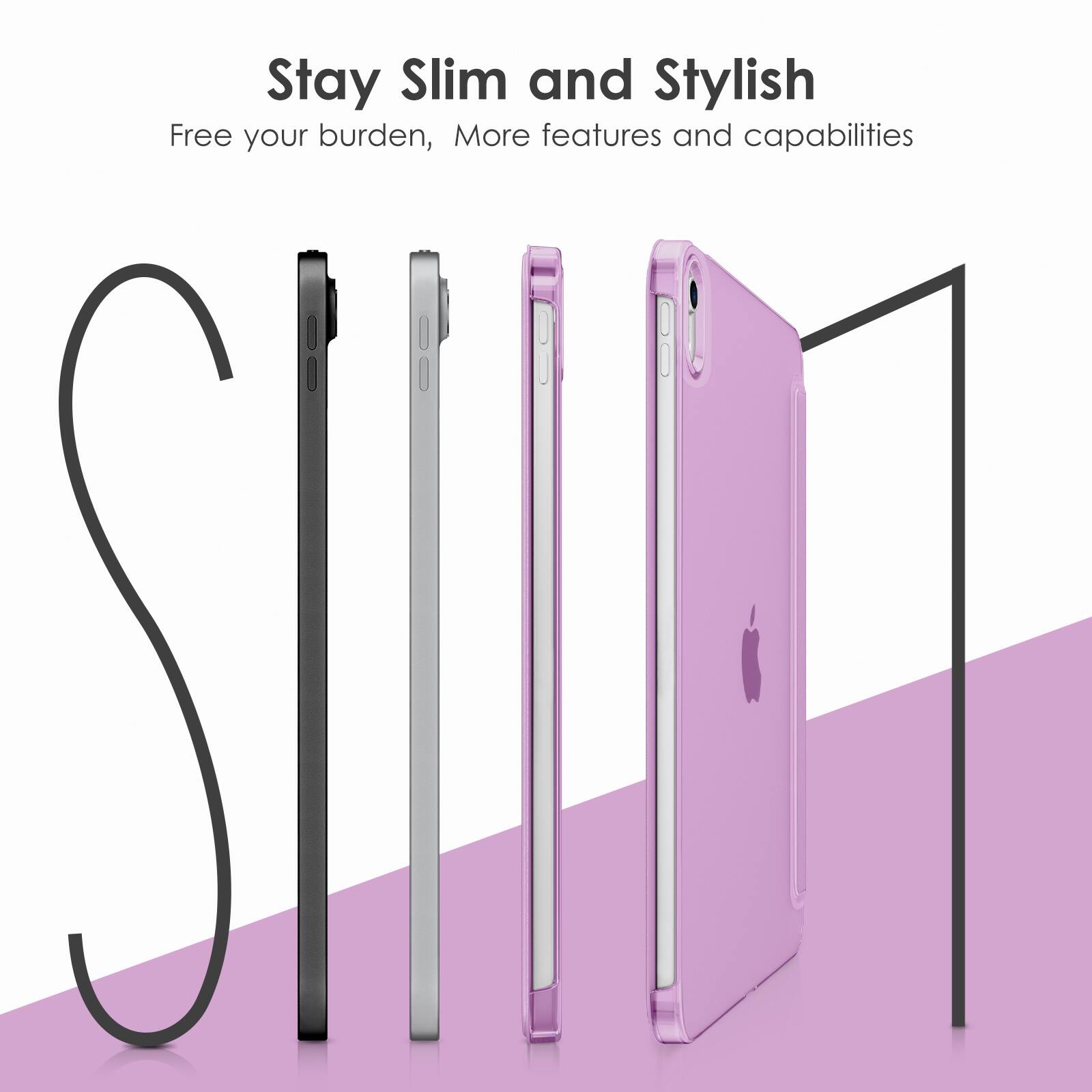 Stay Slim and Stylish  
Free your burden, More features and capabilities