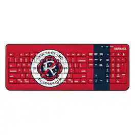 Keyscaper - New England Revolution Team Stripe Wireless Keyboard - Multicolor