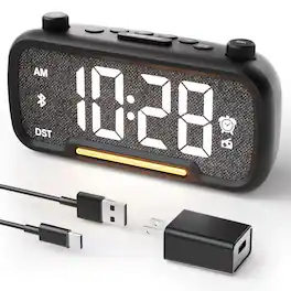 Dazzed Corner - Alarm Clock Radio,Bluetooth Speaker - Black