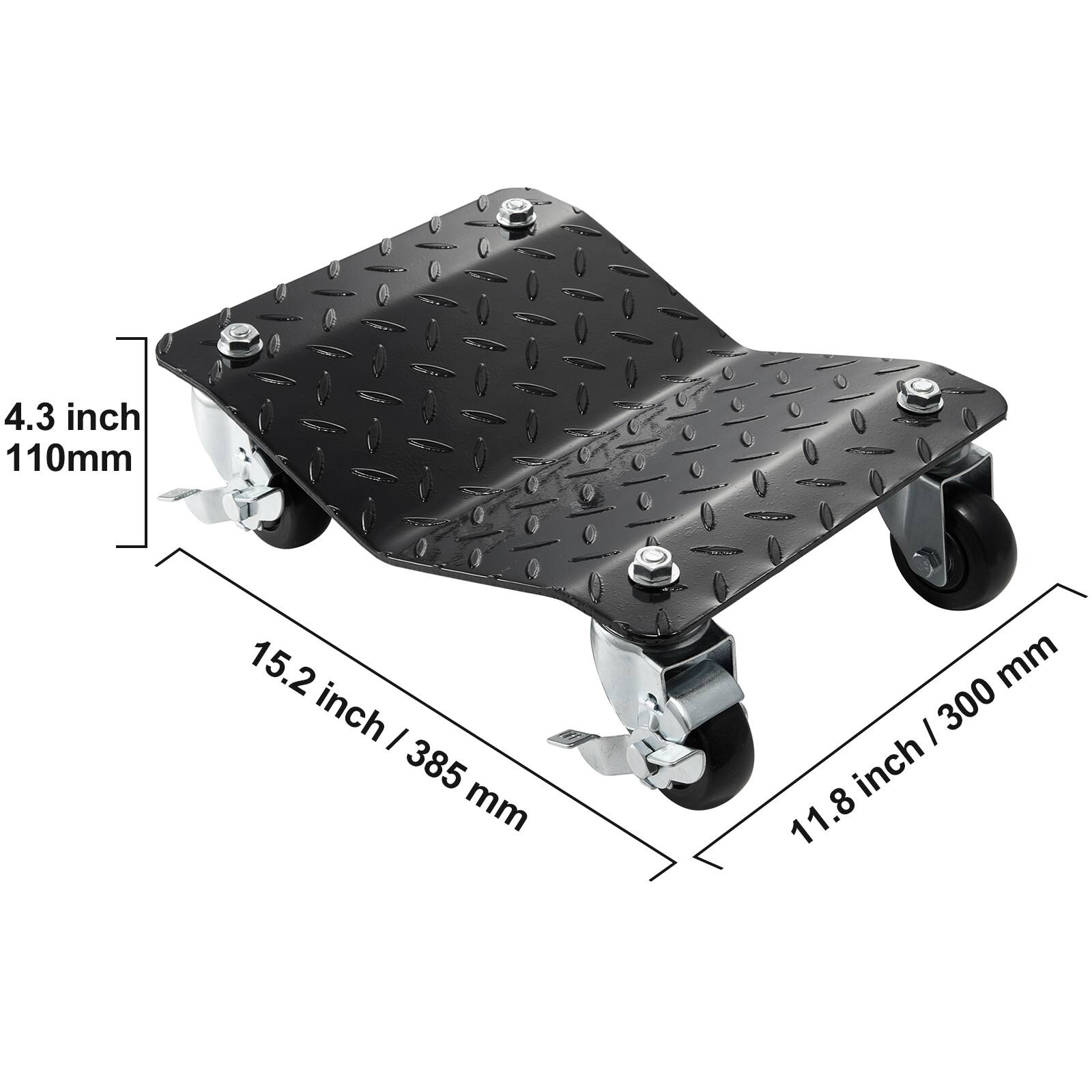 4.3 inch / 110 mm  
15.2 inch / 385 mm  
11.8 inch / 300 mm