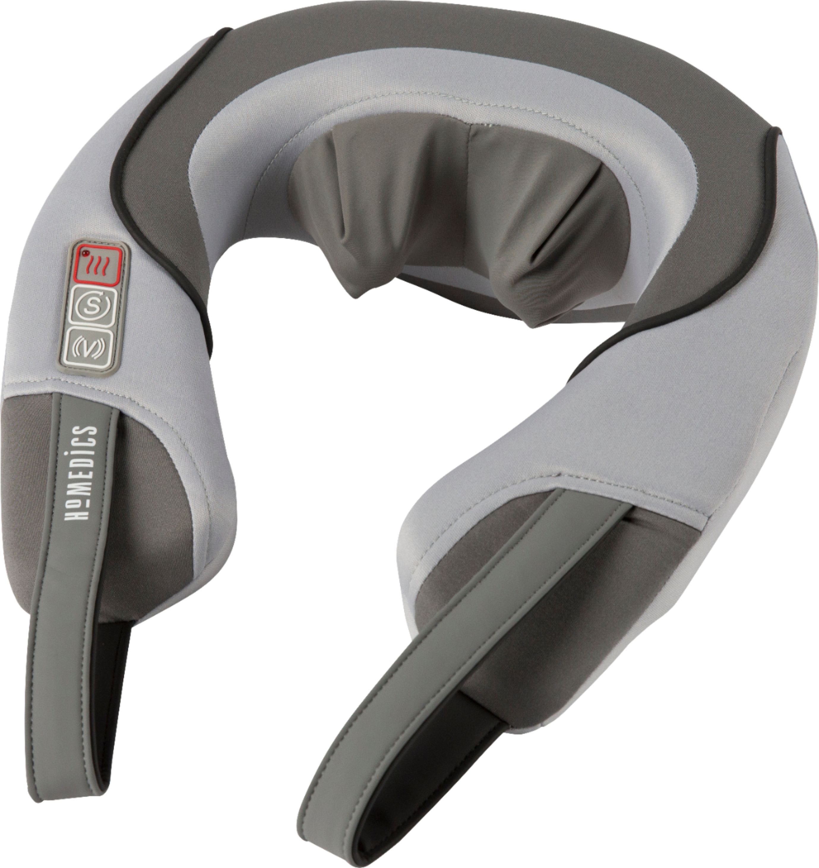 Homedics Shiatsu Neck And Shoulder Massager With Heat Gray Nms 375 Best Buy